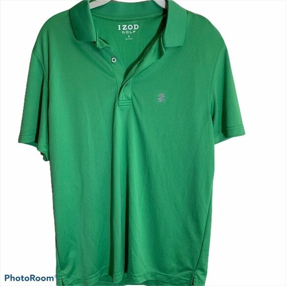 𝅺Izod Green‎ Golf Polo Shirt - Small - Picture 2 of 8